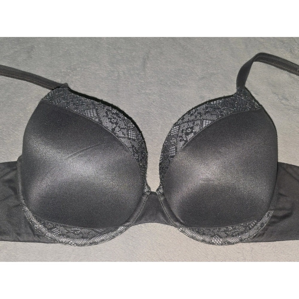 Victoria's Secret Perfect Shape Bra Women 34 DD Push Up Floral Lace Padded‎ Core